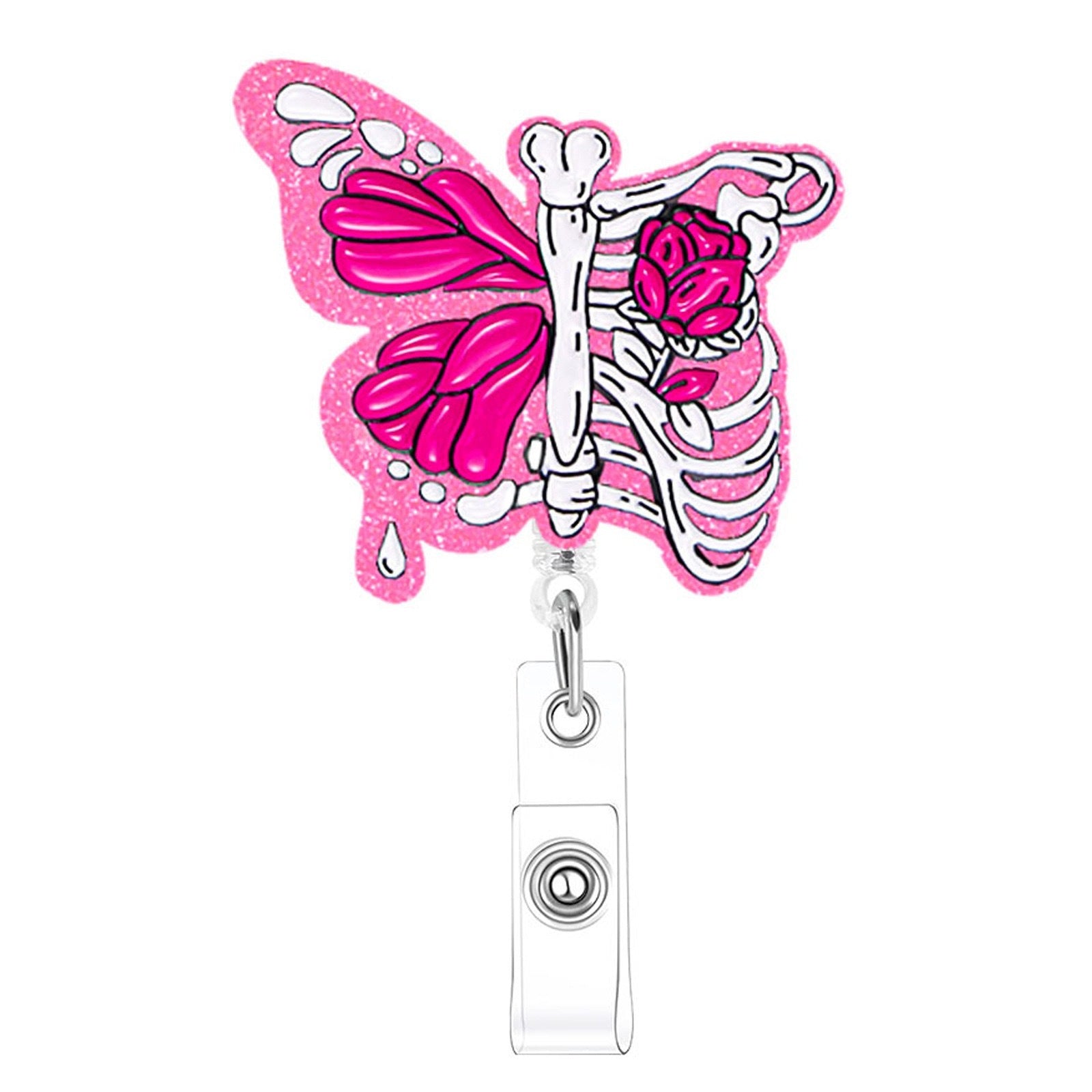 Wholesale DIY acrylic patch regular retractable reel easy pull buckle